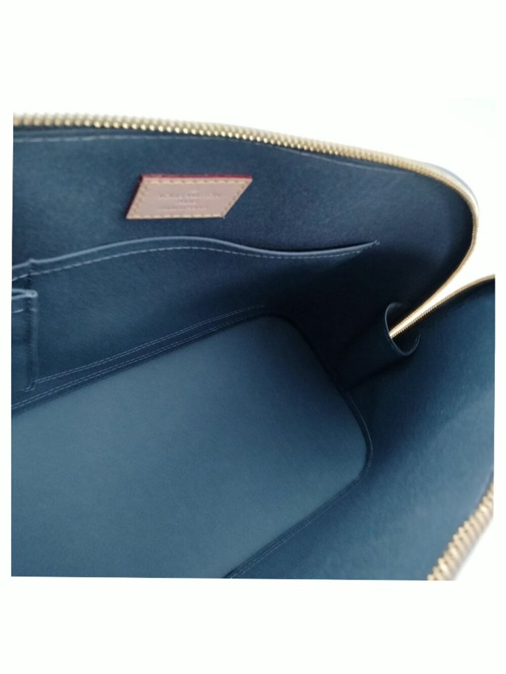 Authentic Louis Vuitton Alma PM Vernis Leather Green LV Satchel Handbag - Picture 8 of 10